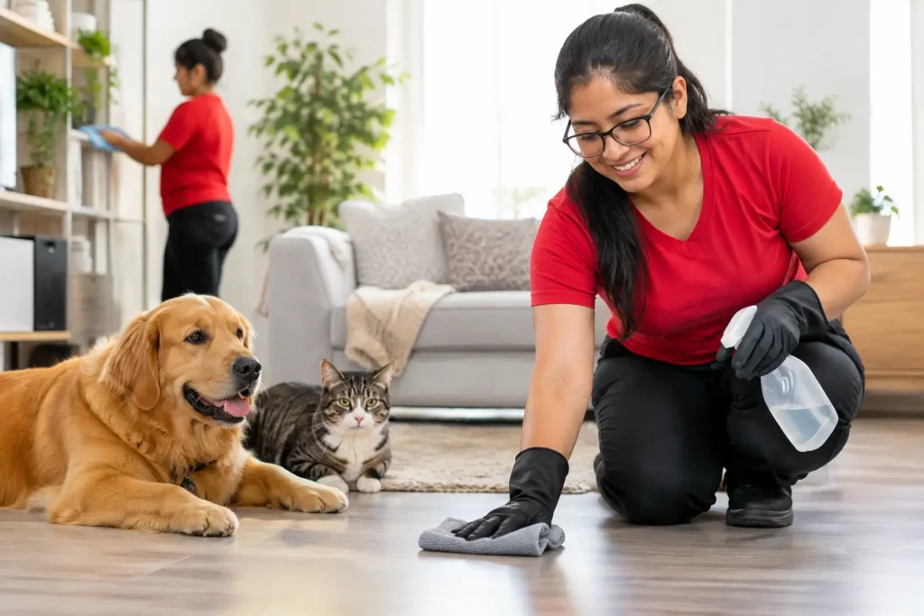 Can Cleaners Work Around Pets? What to Expect