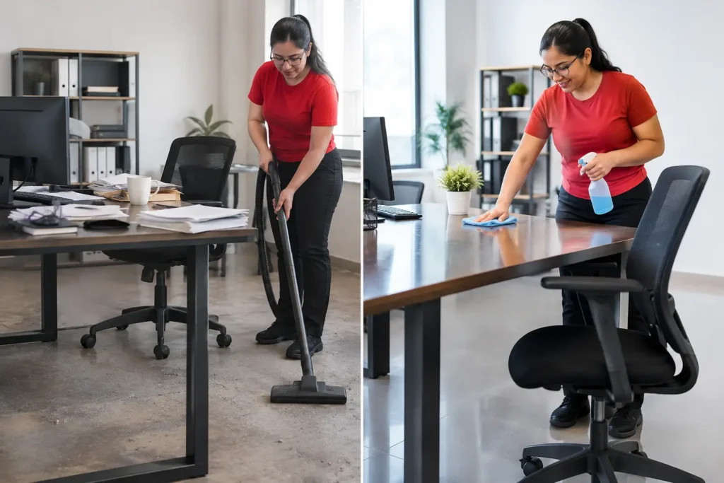 Office Cleaning Before and After Results